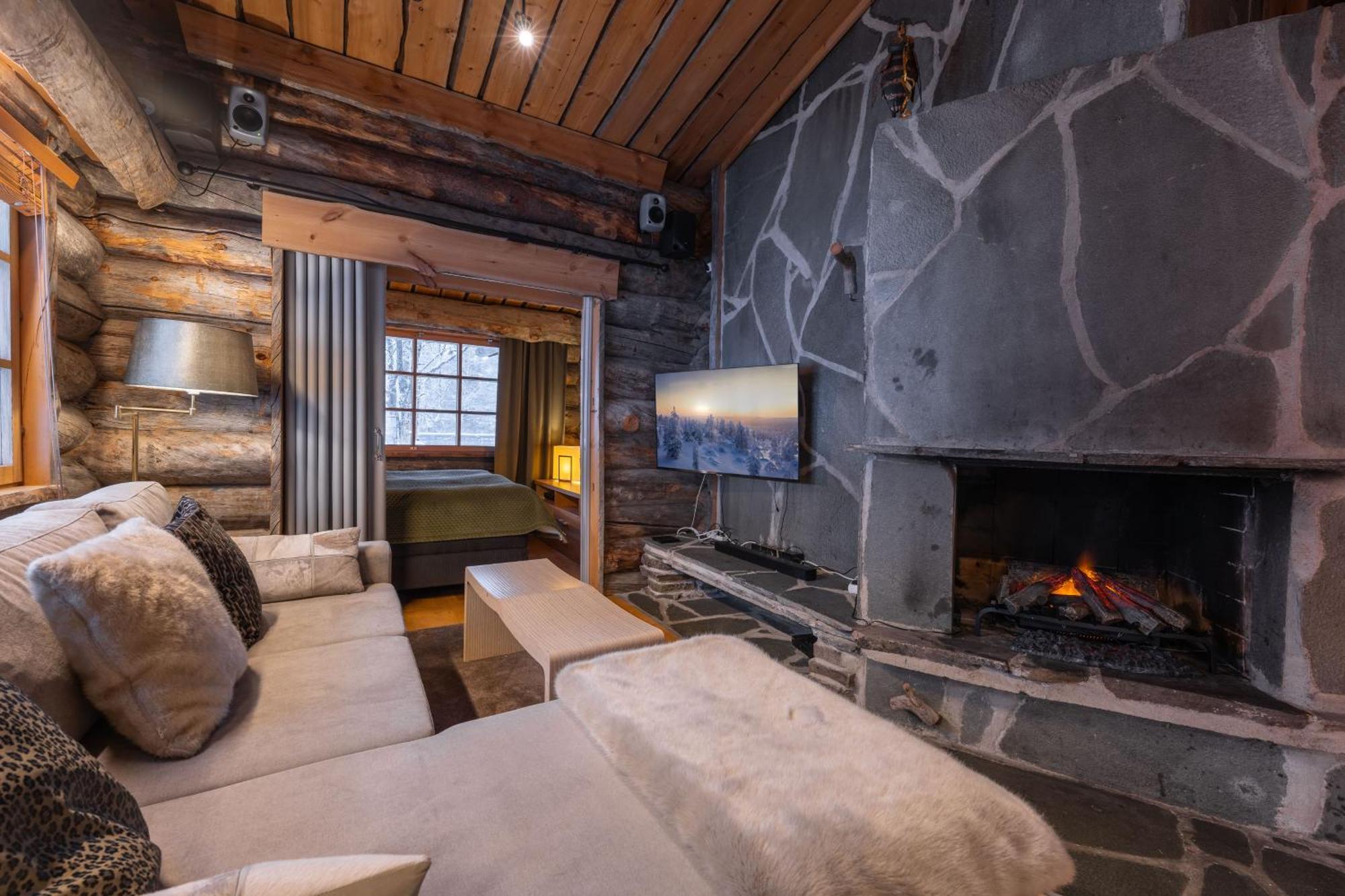 Kuukkeli Log Houses Teerenpesae - Premium Suite A48 Сариселка Екстериор снимка